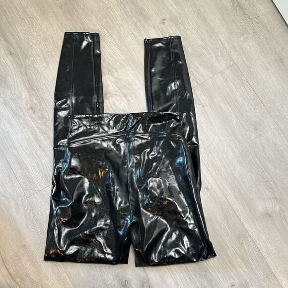 Spanx Faux Patent Leather Leggings in Classic Black Size S - Picture 13 of 16
